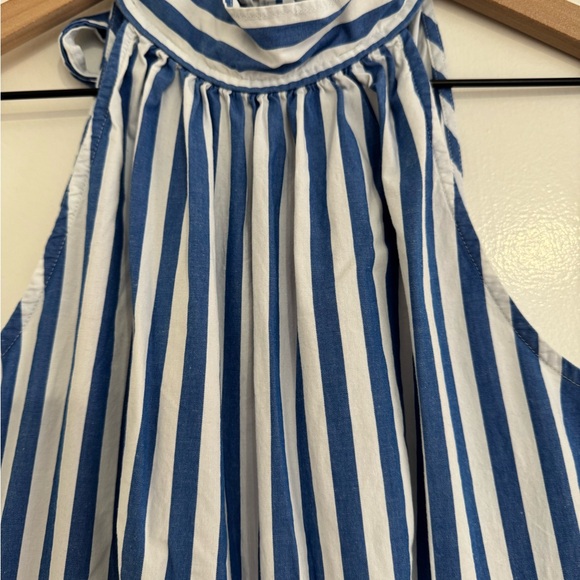J. Crew Blue and White Striped Jumpsuit - Picture 3 of 6